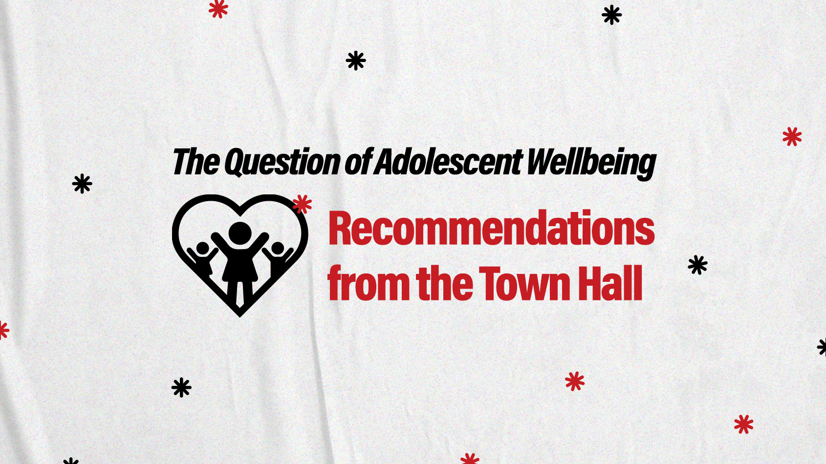 Adolescent well being townhall poster