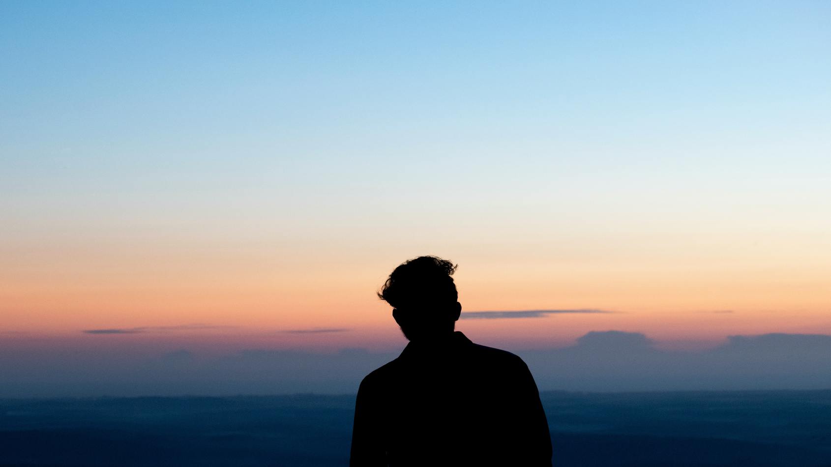 Silhouette of man